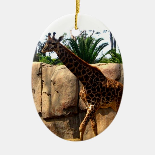 Giraffe Ceramic Ornament (Front)