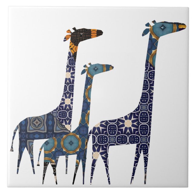 Giraffe Ceramic Tile (Front)