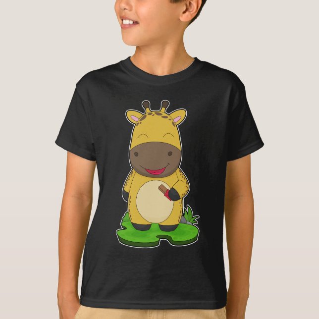 Giraffe Chocolate bar T-Shirt (Front)