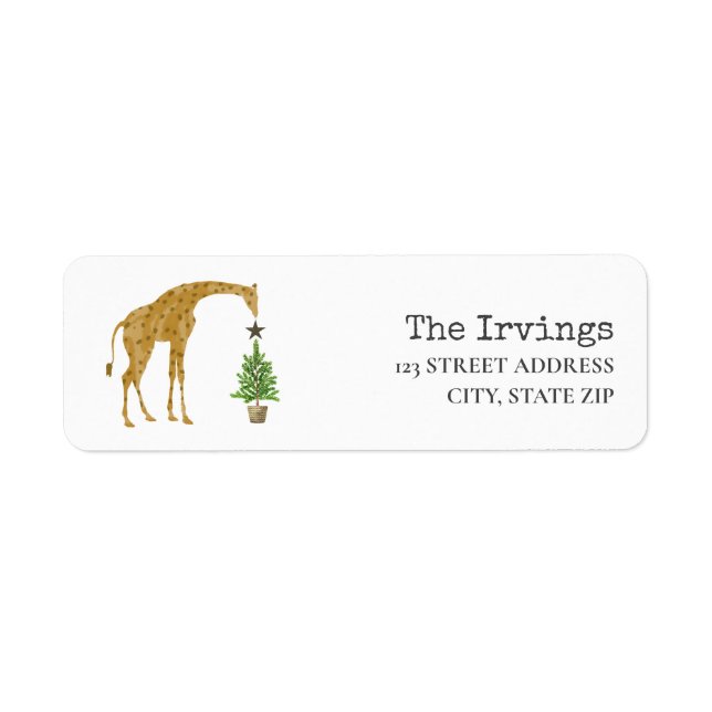 Giraffe Christmas Tree (Front)