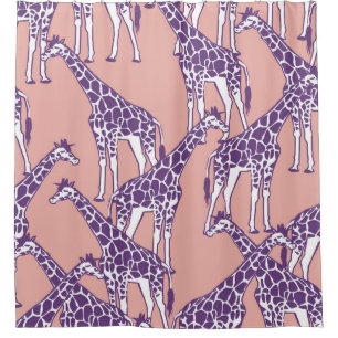 Giraffe Colourful Spots Vintage Safari Illustratio