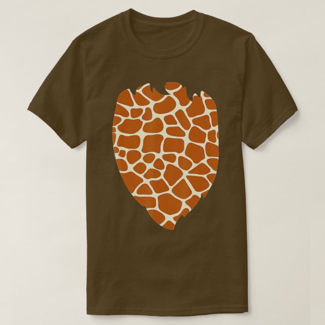 Giraffe Costume  Belly Giraffe Pattern Trick Or Tr T-Shirt (Design Front)