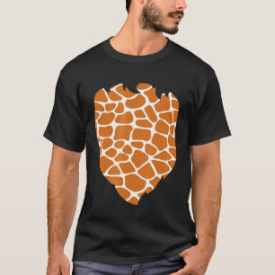 Giraffe Costume Belly Giraffe Pattern Trick Or Tre T-Shirt