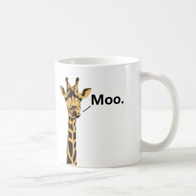 Giraffe Cow Funny Mug (Right)