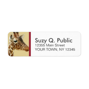 Giraffe Custom Address Labels