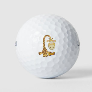 Giraffe Cute Kawaii Cartoon Golf Balls