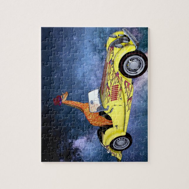Giraffe dans l'espace Puzzle (Vertical)