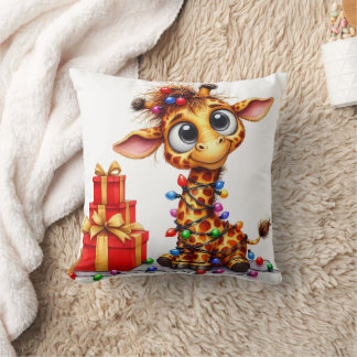 Giraffe de Noël et Coussin réversible Panda