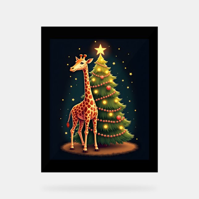 Giraffe de Noël Topper arbre officiel Funny Tall (Recto)