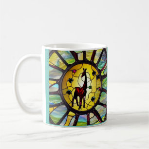 Giraffe de verre teint Café Mug