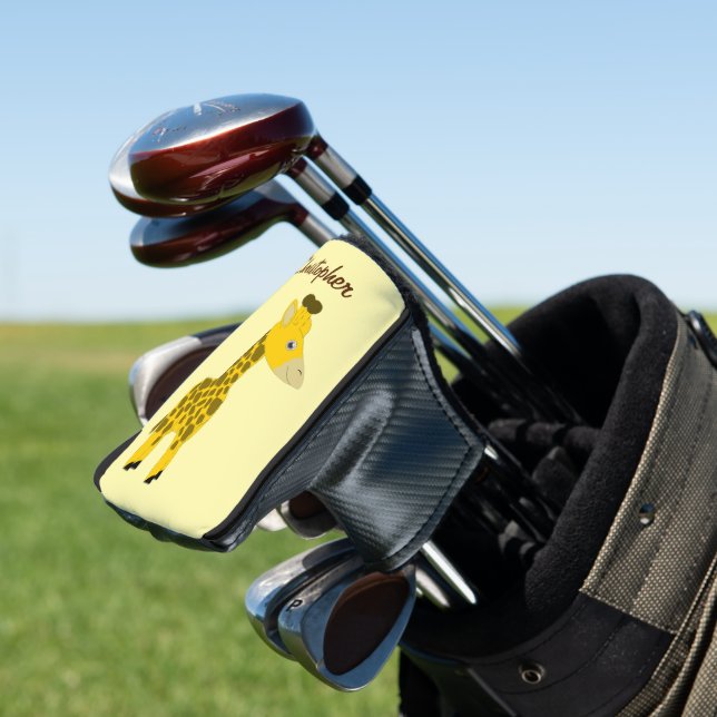 Giraffe Design Golf Head Cover (In Situ)