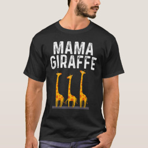 Giraffe Designs For Mom Women Safari Wildlife Anim T-Shirt