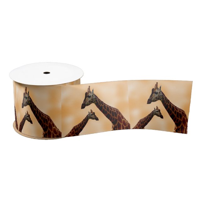 Giraffe Double Trouble,  Satin Ribbon (Spool)