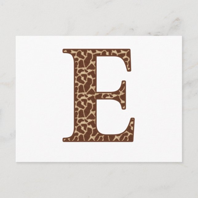 Giraffe E Postcard (Front)