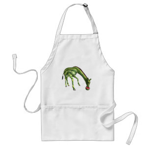 Giraffe Eating Watermelon Standard Apron