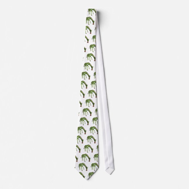 Giraffe Eating Watermelon Tie (Front)