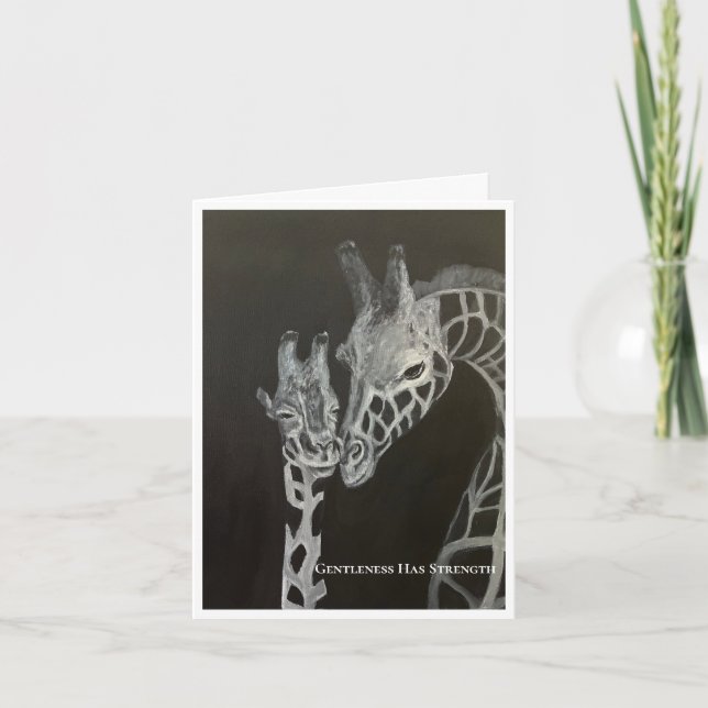 Giraffe Encouragement Card (Front)