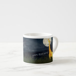 Giraffe et Lune Mug Jumbo Personnalisé / Mug Esp