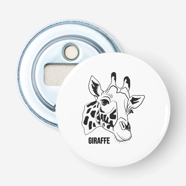 Giraffe face bottle opener (Front)