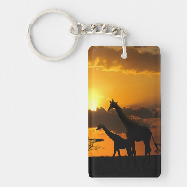 Giraffe Family 2 Keychain (Front)