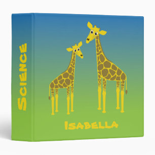 Giraffe family binder