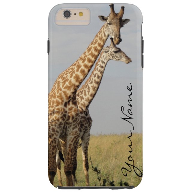 Giraffe Family iPhone 6 Plus Case Personalize! (Back)
