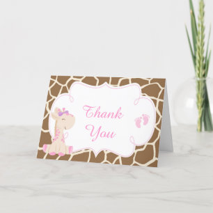 Giraffe fille mignonne Merci