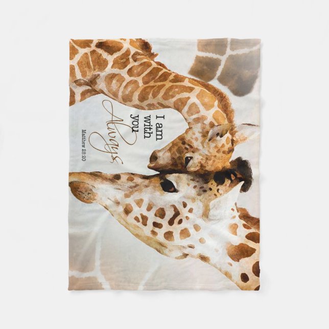 Giraffe fleece blanket (Front)