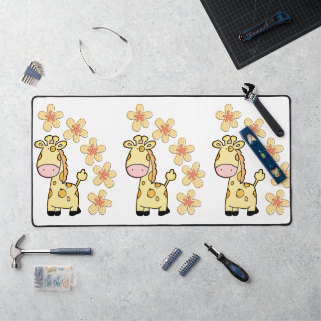 Giraffe Fleur de Mat de bureau (Poste de travail)