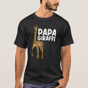 Giraffe For Dad Grandpa Men Giraffe Animal T-Shirt