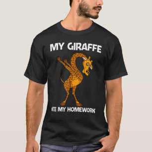 Giraffe For Kids Boys Safari Wild Zoo Animal T-Shirt