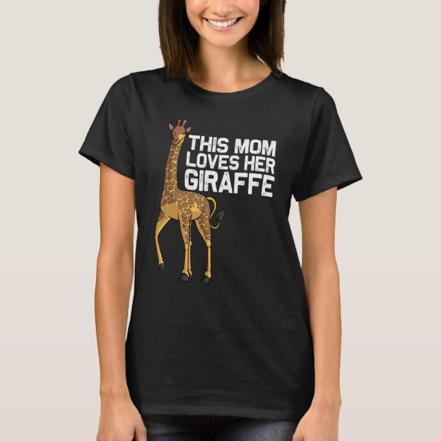 Giraffe For Mom Grandma Women Giraffe T-Shirt (Front)