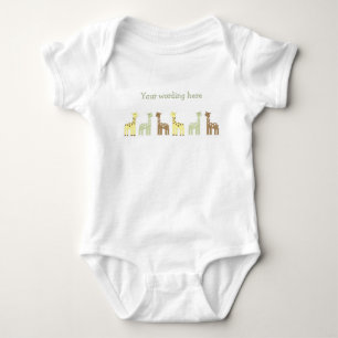 Giraffe Friends Shirt Neutral colours boy or girl