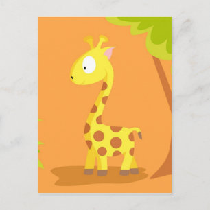 Giraffe from my world animals serie postcard
