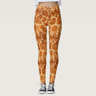 Giraffe Fur Pattern All-Over-Print Leggings