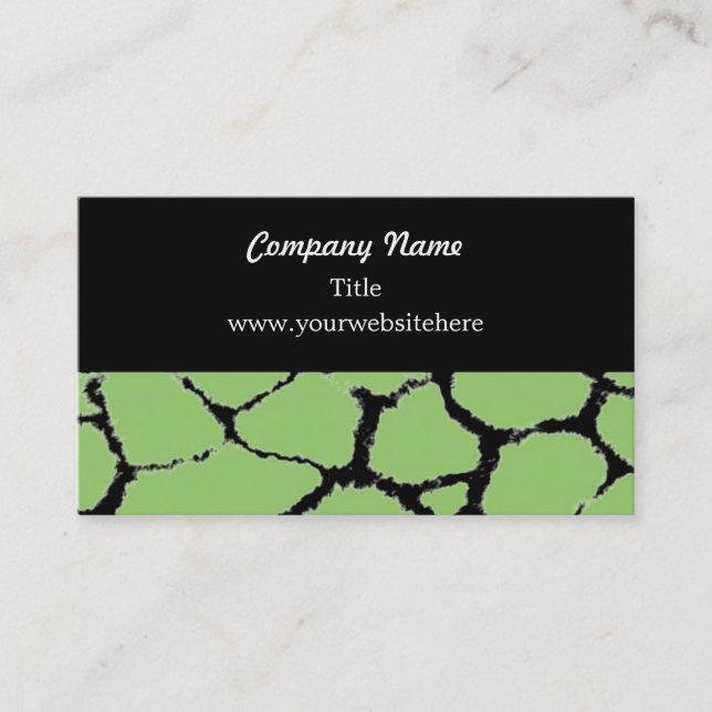 Giraffe Fur Pattern Business Card (Front)