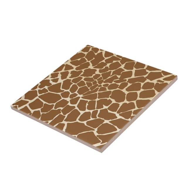 Giraffe Fur Pattern Print Tile (Side)