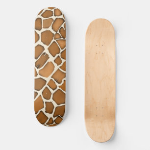 Giraffe Fur Patterned Print Skateboard