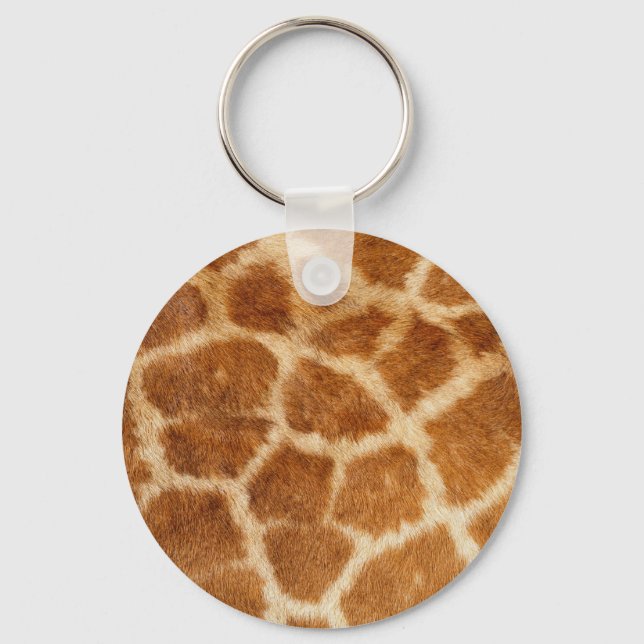 Giraffe Fur Print Keychain (Front)