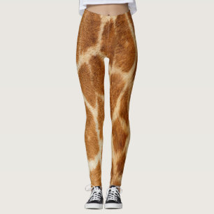 Giraffe Fur Print Pattern Leggings