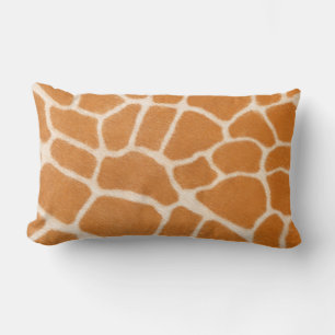 Giraffe Fur Realistic Spotted Wild Animal Lumbar Pillow