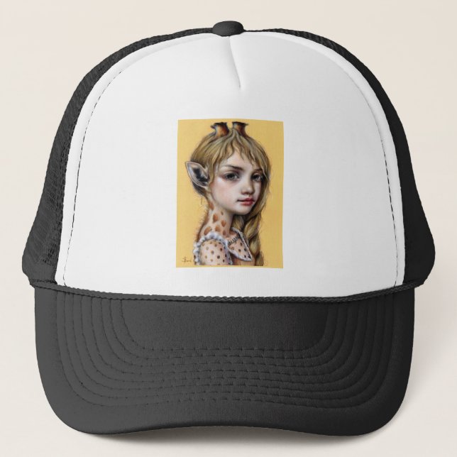 Giraffe Girl Trucker Hat (Front)