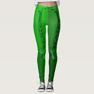 Giraffe Green Leggings