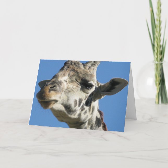 Giraffe greeting card (Front)