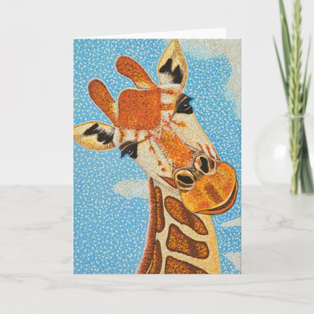 Giraffe Greeting Card (Front)