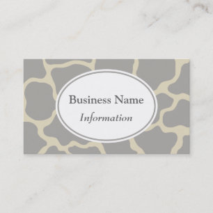 Giraffe gris Carte de visite