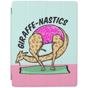 Giraffe gymastics iPad cover