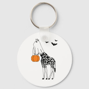 Giraffe Halloween Funny Halloween Outfit Costumes Keychain
