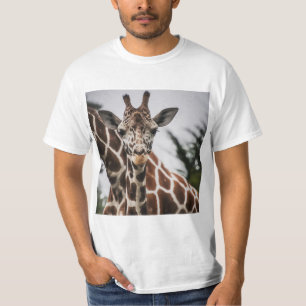 Giraffe head Giraffe fur print African Animal T-Shirt