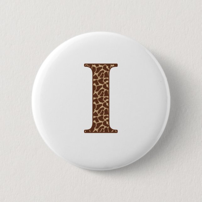 Giraffe I 2 Inch Round Button (Front)